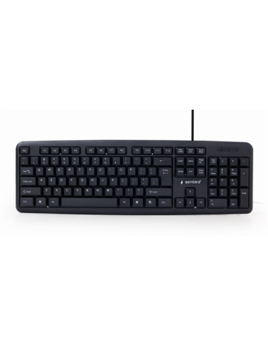 Gembird KB-U-103-ES teclado Hogar USB Español Negro
