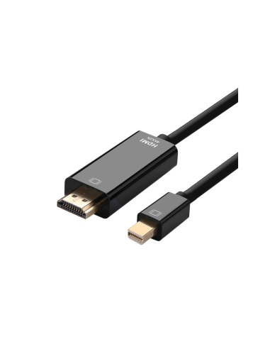 AISENS A125-0458 adaptador de cable de vídeo 3 m Mini DisplayPort HDMI Negro