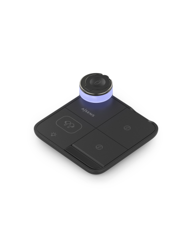 AISENS ASCH-15W4WC062-BK cargador de dispositivo móvil Auriculares, Smartphone, Reloj inteligente Cargador inalámbrico Interior