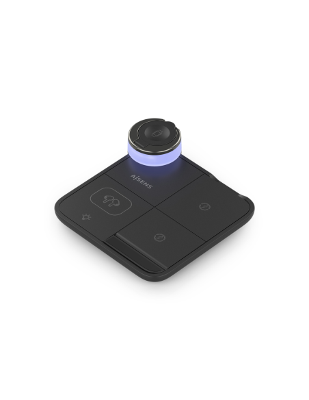 AISENS ASCH-15W4WC062-BK cargador de dispositivo móvil Auriculares, Smartphone, Reloj inteligente Cargador inalámbrico Interior