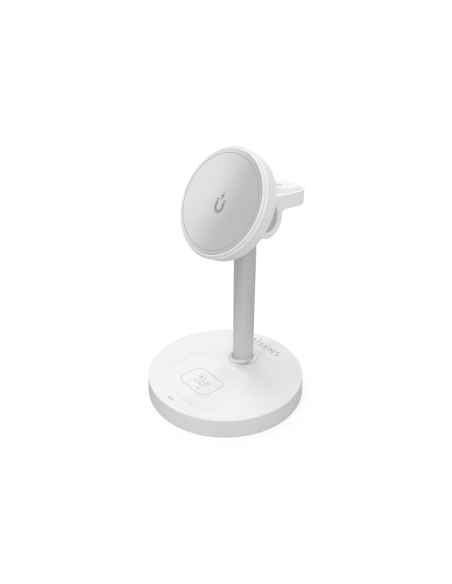 AISENS ASCH-15W3WC065-W cargador de dispositivo móvil Auriculares, Smartphone, Reloj inteligente Cargador inalámbrico Interior