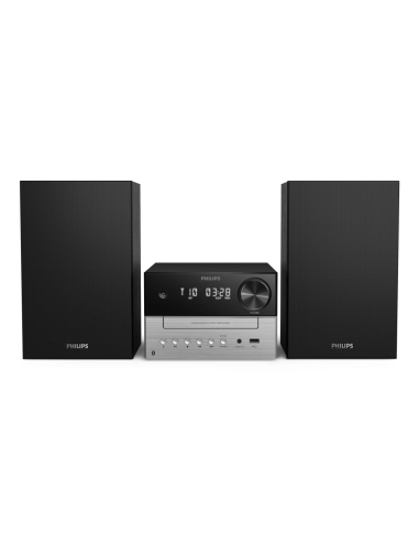 Philips TAM3205M2/77 sistema de audio para el hogar Microcadena de música para uso doméstico 20 W Negro, Plata
