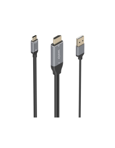 AISENS A109-0871 adaptador de cable de vídeo 1,8 m HDMI + USB USB Tipo C