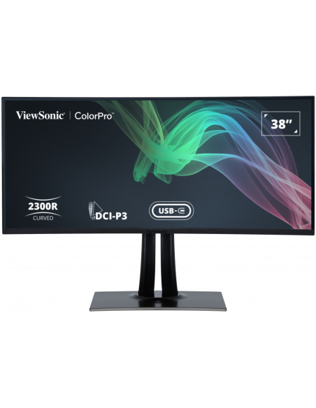 Viewsonic VP3881A pantalla para PC 96,5 cm (38") 3840 x 1600 Pixeles Quad HD+ LED Negro