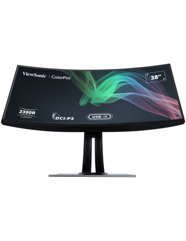 Viewsonic VP3881A pantalla para PC 96,5 cm (38") 3840 x 1600 Pixeles Quad HD+ LED Negro