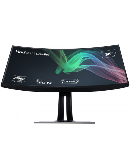 Viewsonic VP3881A pantalla para PC 96,5 cm (38") 3840 x 1600 Pixeles Quad HD+ LED Negro