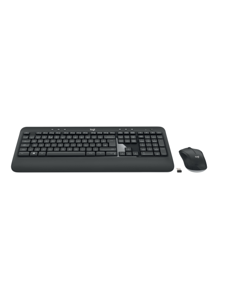 Logitech 920-008680 teclado Ratón incluido Universal RF inalámbrico QWERTY Español Negro, Blanco