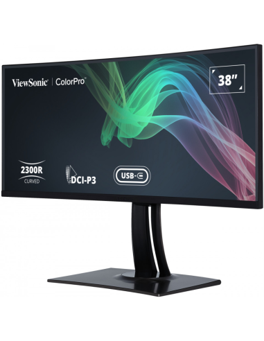 Viewsonic VP3881A pantalla para PC 96,5 cm (38") 3840 x 1600 Pixeles Quad HD+ LED Negro