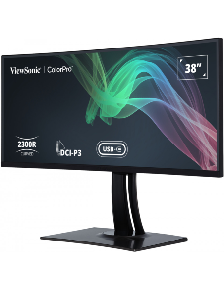 Viewsonic VP3881A pantalla para PC 96,5 cm (38") 3840 x 1600 Pixeles Quad HD+ LED Negro