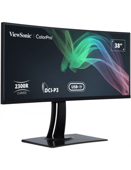 Viewsonic VP3881A pantalla para PC 96,5 cm (38") 3840 x 1600 Pixeles Quad HD+ LED Negro