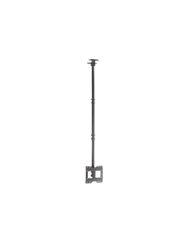 AISENS Soporte de techo giratorio, inclinable, extensible para monitor/TV 50kg de 23”-43”, Negro
