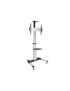 TooQ FS1870M-B soporte para pantalla de señalización 94 cm (37") Negro, Plata