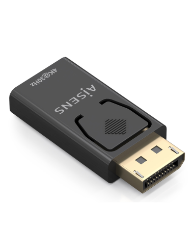 AISENS Conversor Displayport A HDMI 4K@30Hz, DP/M-HDMI/H, Negro