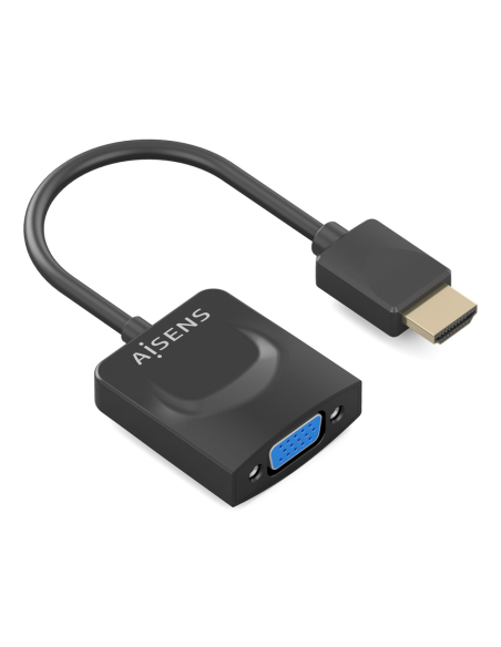 AISENS Conversor HDMI a SVGA, HDMI A/M-SVGA/H, Negro, 15?m