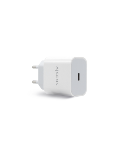 AISENS Cargador USB-C P?3.0 1 Puerto 1x USB-C 20 W, Blanco
