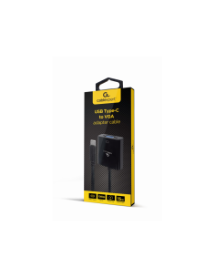 Gembird A-CM-VGAF-01 Adaptador gráfico USB 1920 x 1080 Pixeles Negro