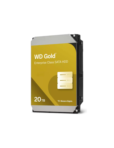 Western Digital Gold WD203KRYZ disco duro interno 20 TB 7200 RPM 512 MB 3.5" SATA