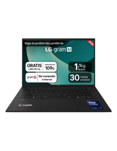 LG Gram 14ZD90T-G.AX88B ordenador portatil Intel Core Ultra 7 255H Portátil 35,6 cm (14") WUXGA 32 GB LPDDR5x-SDRAM 1 TB SSD Wi- 2