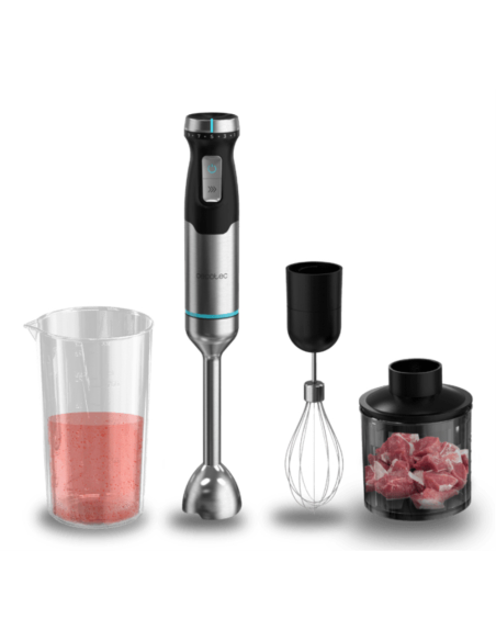 Cecotec Power Pulsar 2300MAX Cream&Crrush Batidora de inmersión 2300 W Negro, Acero inoxidable