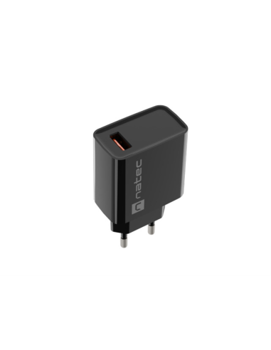 NATEC RIBERA Universal Negro Corriente alterna Carga rápida Interior