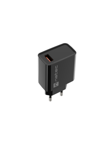 NATEC RIBERA Universal Negro Corriente alterna Carga rápida Interior