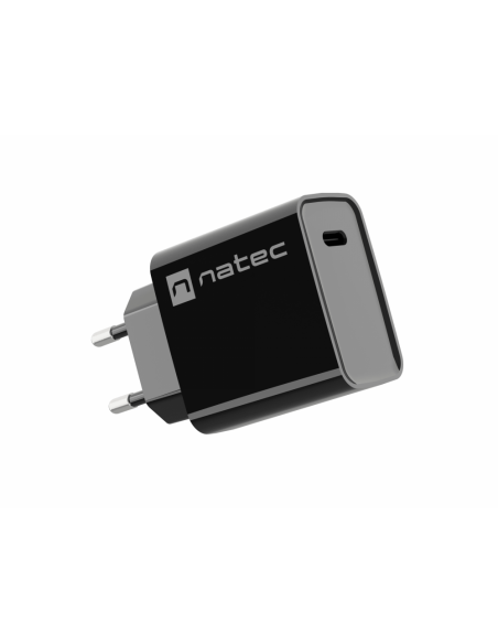 NATEC RIBERA Universal Negro Corriente alterna Carga rápida Interior