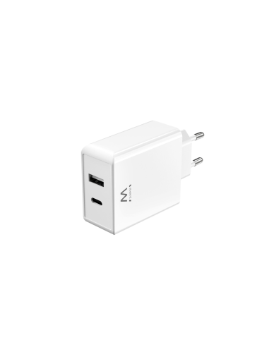 Ewent EW1328 cargador de dispositivo móvil Universal Blanco Corriente alterna Carga rápida Interior