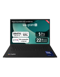 LG Gram 16ZD90T-G.AX88B ordenador portatil Intel Core Ultra 7 255H Portátil 40,6 cm (16") WQXGA 32 GB LPDDR5x-SDRAM 1 TB SSD Wi- 2