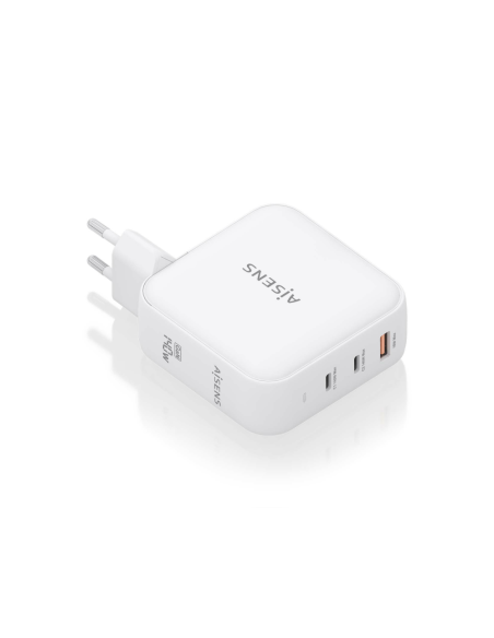 AISENS ASCH-140W3P030-W cargador de dispositivo móvil Universal Corriente alterna Carga rápida Interior