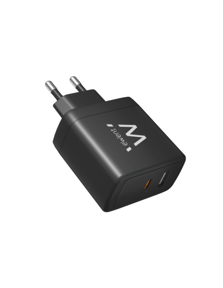 Ewent EW1330 cargador de dispositivo móvil Universal Negro Corriente alterna Carga rápida Interior