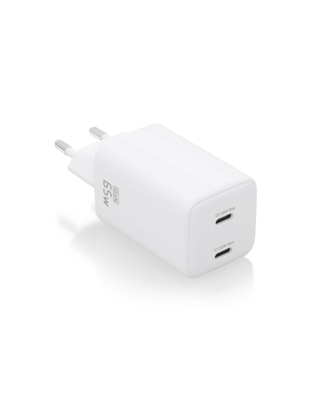 AISENS ASCH-65W2P039-W cargador de dispositivo móvil Universal Corriente alterna Carga rápida Interior