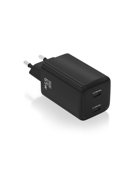 AISENS ASCH-65W2P040-BK cargador de dispositivo móvil Universal Corriente alterna Carga rápida Interior