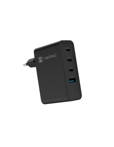 NATEC NUC-2234 cargador de dispositivo móvil Portátil, Smartphone Negro Corriente alterna Carga rápida Interior