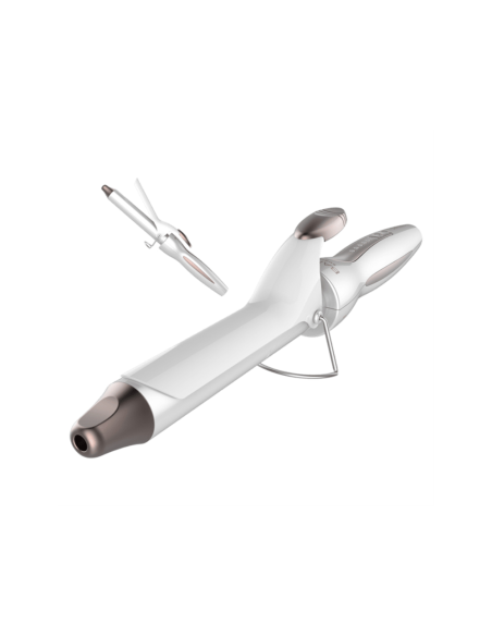 Cecotec Bamba SurfCare Curly Rizador de pelo Caliente Plata, Blanco