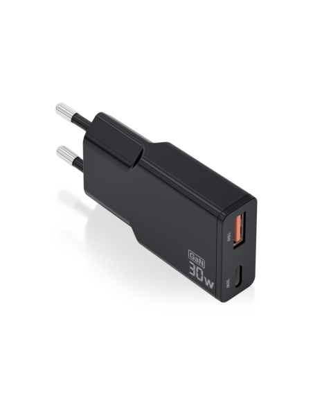 AISENS ASCH-30W2P047-BK cargador de dispositivo móvil Cámara digital, MP3, MP4, Teléfono móvil, Navegante, Portátil, Consola de 