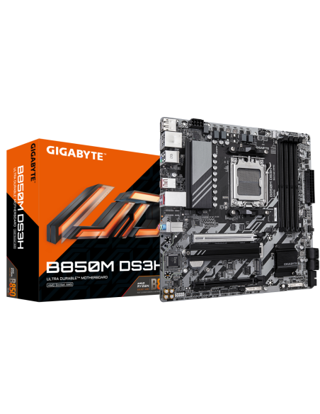GIGABYTE B850M DS3H placa base AMD B850 Zócalo AM5 micro ATX