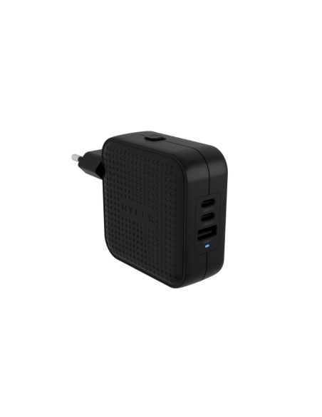 HYPER HJ1003BKWWGL cargador de dispositivo móvil Portátil, Smartphone, Tableta Negro Corriente alterna Carga rápida Interior