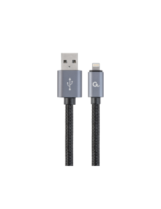 Gembird CCB-MUSB2B-AMLM-6 cable de teléfono móvil Negro 1,8 m USB A Lightning