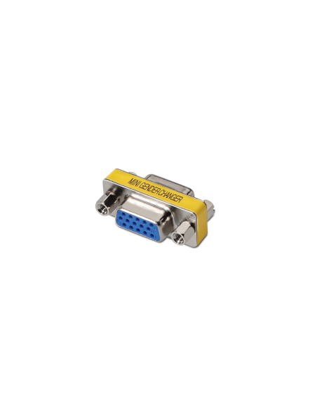 AISENS A114-0082 cambiador de género para cable VGA D-sub D-sub Azul, Plata