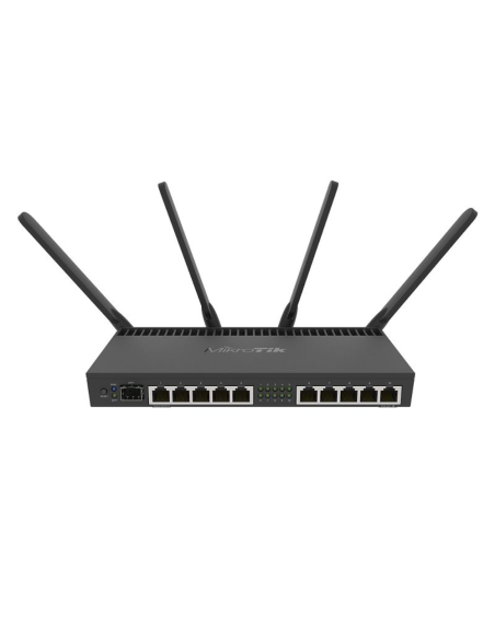 Mikrotik RB4011iGS+5HacQ2HnD-IN router inalámbrico Gigabit Ethernet Doble banda (2,4 GHz / 5 GHz) Negro