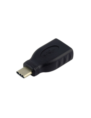 AISENS A108-0323 cambiador de género para cable USB-C USB-A Negro