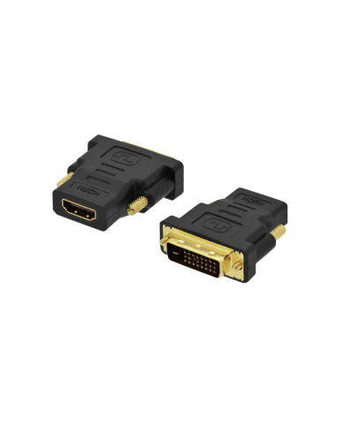 Ewent EC1371 cambiador de género para cable DVI-D 24+1 HDMI Negro