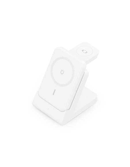 AISENS ASCH-15W4WC063-W cargador de dispositivo móvil Auriculares, Smartphone, Reloj inteligente Cargador inalámbrico Interior