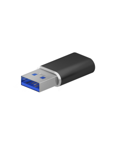 AISENS Mini Adaptador USB 3.2 Gen2 / USB 2.0 3A, Tipo USB-C/H-A/M, Negro