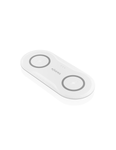 AISENS ASCH-15W2WC059-W cargador de dispositivo móvil Auriculares, Smartphone Cargador inalámbrico Interior