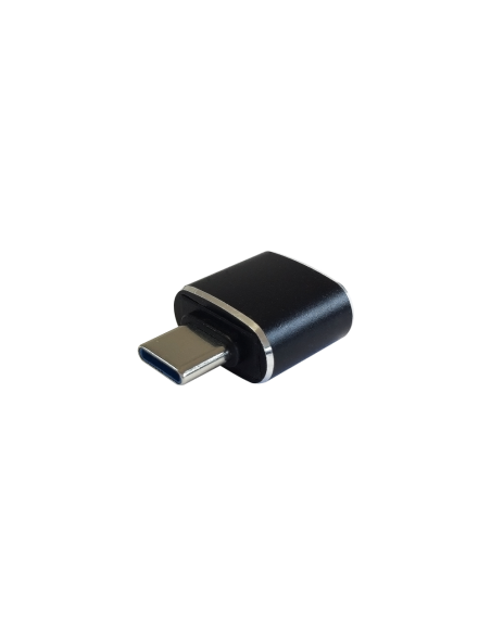AISENS Mini adaptador USB 3.1 Gen2 3A, tipo USB-C/M-A/H, Negro