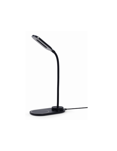 Gembird TA-WPC10-LED-01 cargador de dispositivo móvil Smartphone Negro CC Cargador inalámbrico Interior