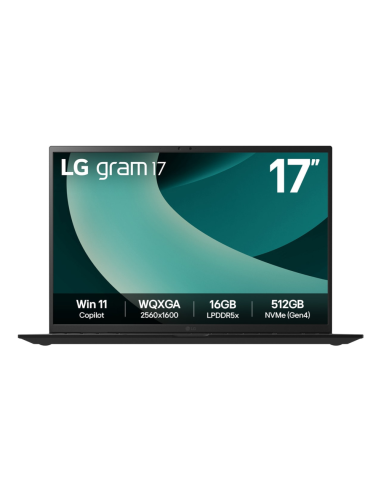 LG 17Z90T-G.AD8BB ordenador portatil Intel Core Ultra 7 255H Portátil 43,2 cm (17") WQXGA 32 GB LPDDR5x-SDRAM 2 TB Unidad de dis