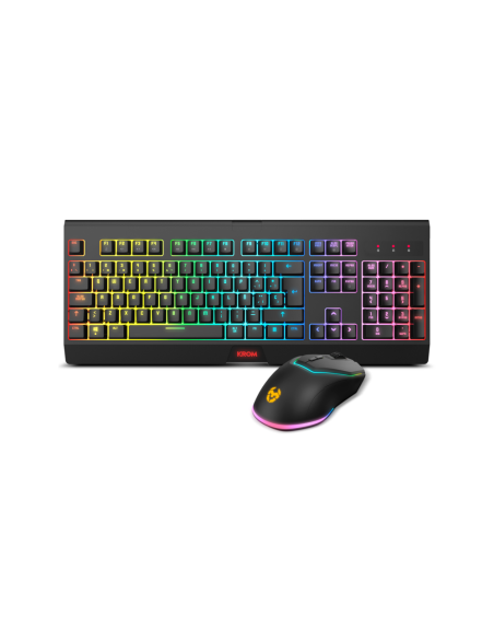 Krom KABALA teclado Ratón incluido Juego RF inalámbrico QWERTY Español Negro
