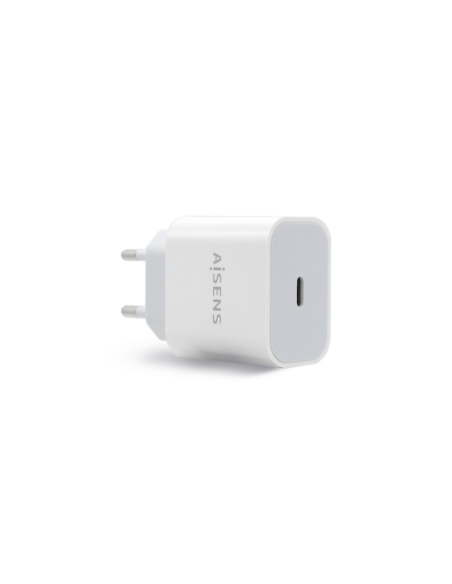 AISENS Cargador USB-C P?3.0 1 Puerto 1x USB-C 20 W, Blanco